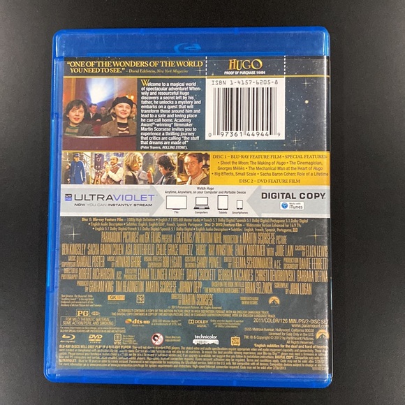 Hugo - Blu-ray & DVD Combo Set - Picture 2 of 5